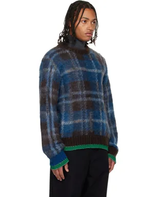 sacai Plaid モヘア セーター - サムネイル2