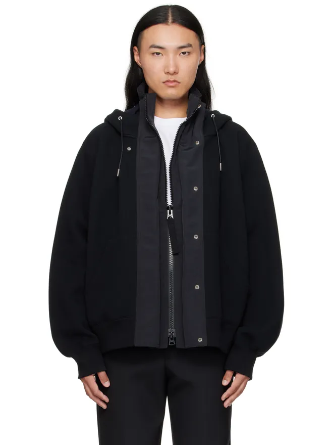 sacai sacai Sponge Sweat & Grosgrain フーディの商品画像