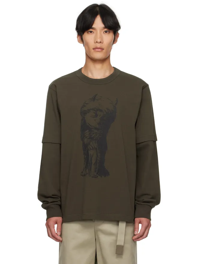 sacai sacai 'Where The Wild Things Are' コットン Tシャツの商品画像
