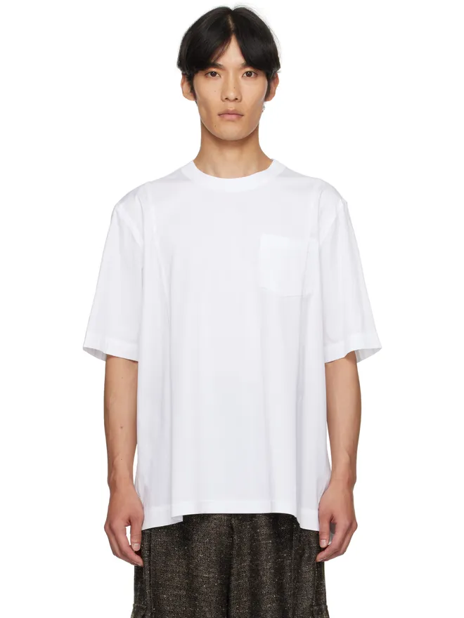 sacai sacai ポプリン＆コットンジャージ Tシャツの商品画像
