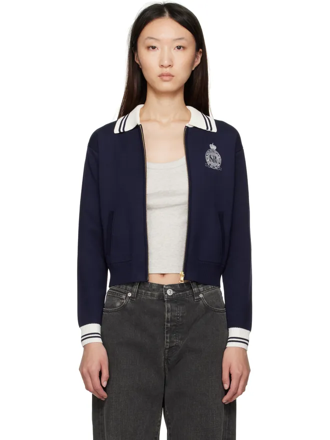 Sporty & Rich Sporty & Rich Royal Club ジップアップカーディガンの商品画像