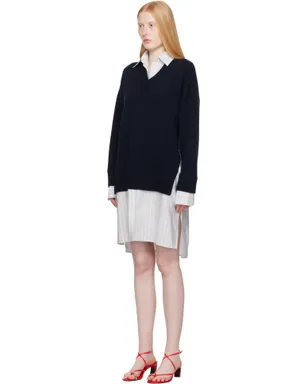 Stella McCartney Crewneck Jumper Shirt ミディアムワンピース - サムネイル4