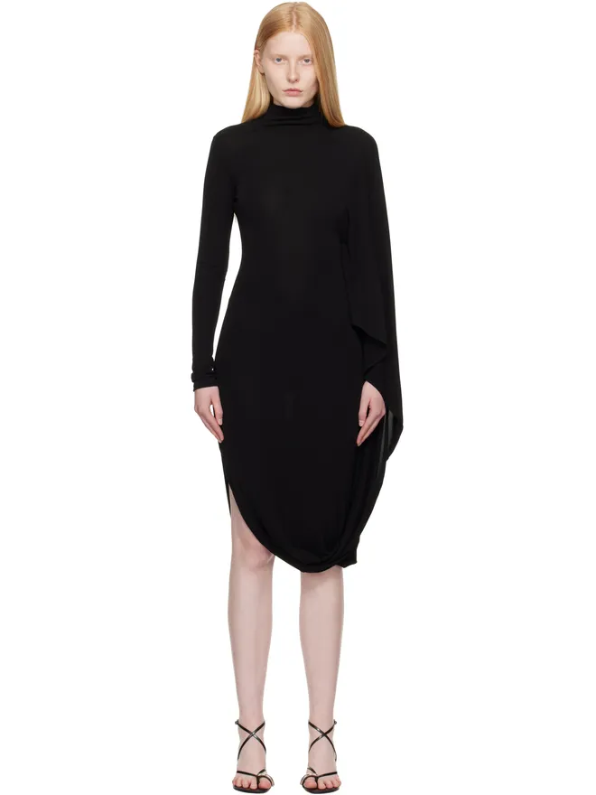 Stella McCartney Stella McCartney アシンメトリー ケープ ミディアムワンピースの商品画像