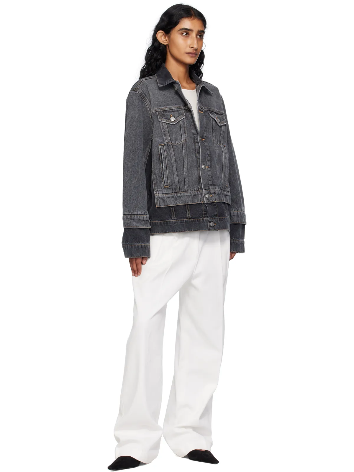 Stella McCartney Tonal Panelled デニムジャケット - 画像4