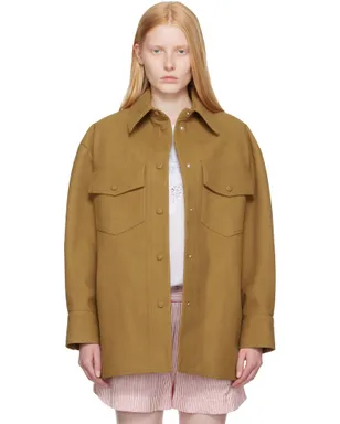 Stella McCartney Alter フェイクスエード オーバーシャツ - サムネイル1