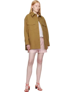 Stella McCartney Alter フェイクスエード オーバーシャツ - サムネイル4