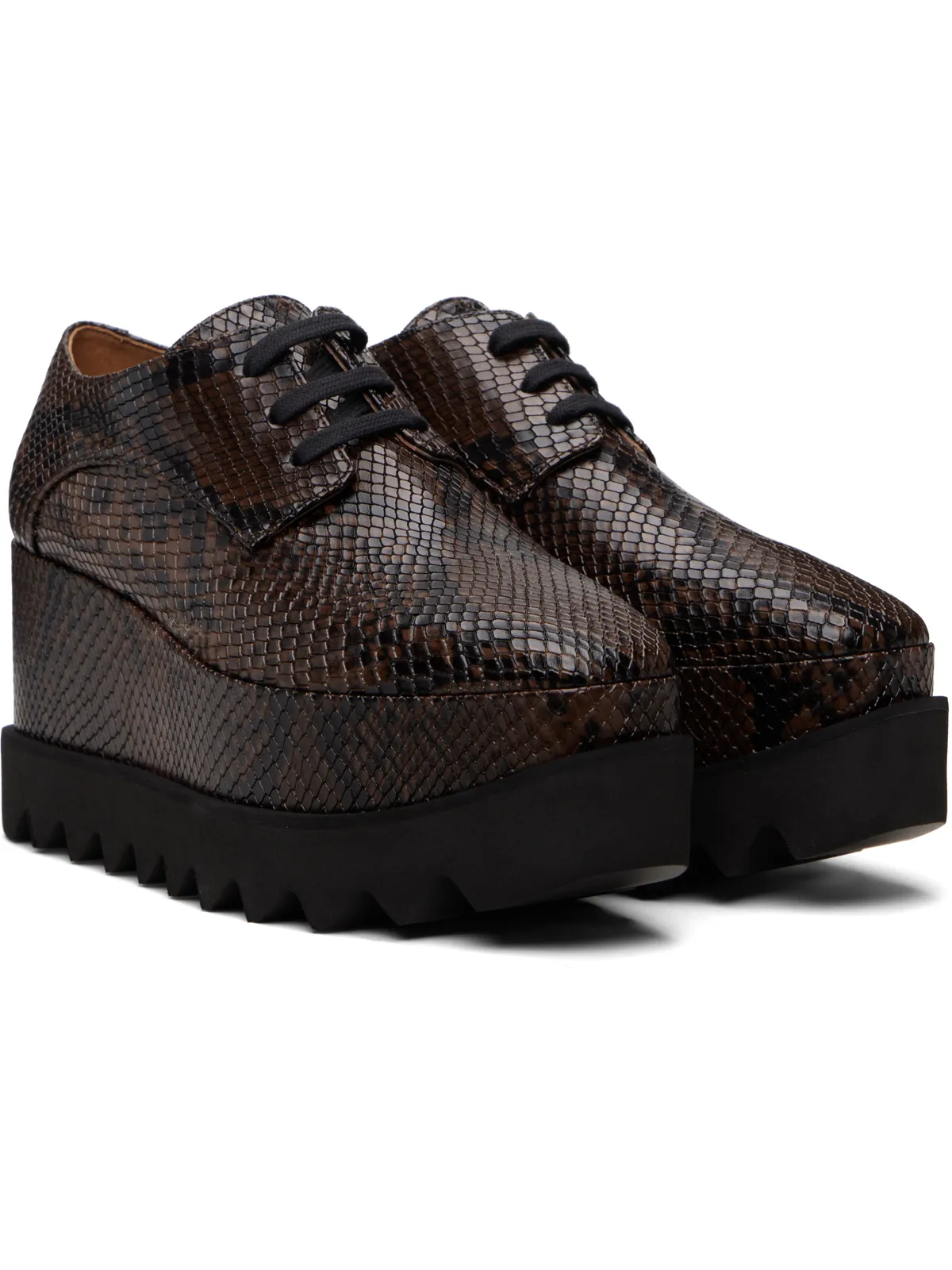 Stella McCartney 限定エディション Elyse スネーク プラットフォーム ダービー - 画像4