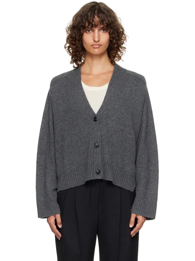 Loulou de Saison Loulou de Saison Kaia LDS リブ ネックライン カーディガンの商品画像
