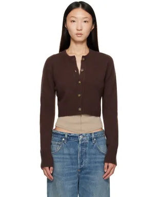 Loulou de Saison Zephir カシミヤ クロップド カーディガン - サムネイル1