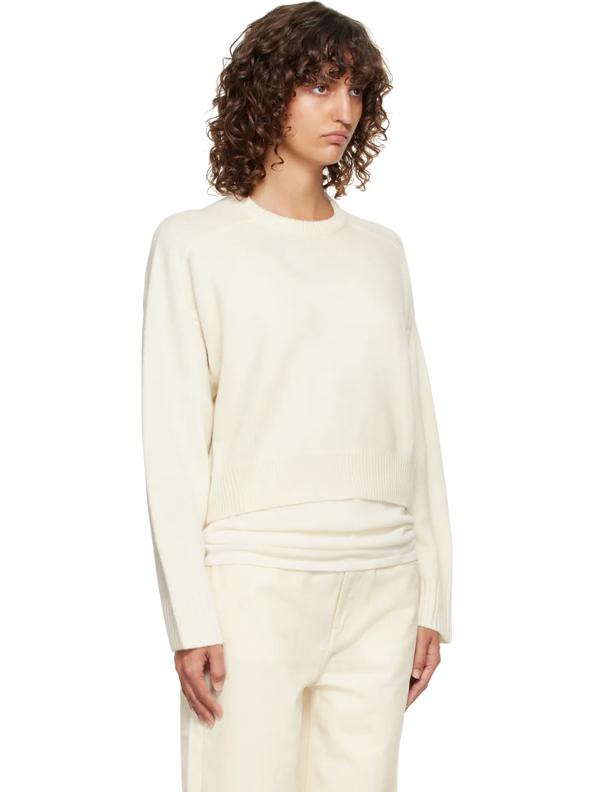 Loulou de Saison Bruzzi LDS ボクシー カシミヤ セーター - 画像2
