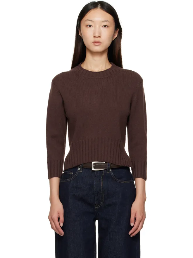 Loulou de Saison Loulou de Saison Mora LDS クロップド カシミヤ セーターの商品画像