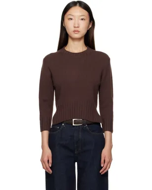 Loulou de Saison Mora LDS クロップド カシミヤ セーター - サムネイル1