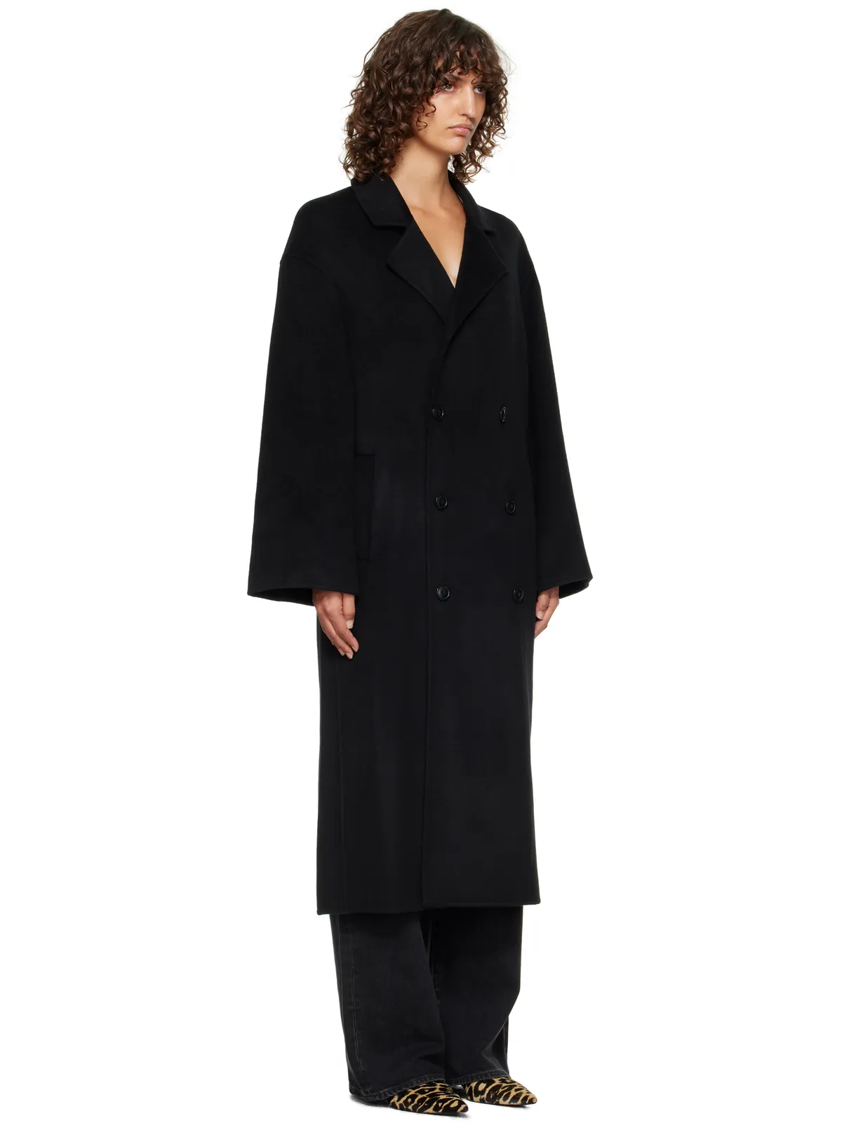 Loulou de Saison Borneo LDS Wool Drap コート - 画像2
