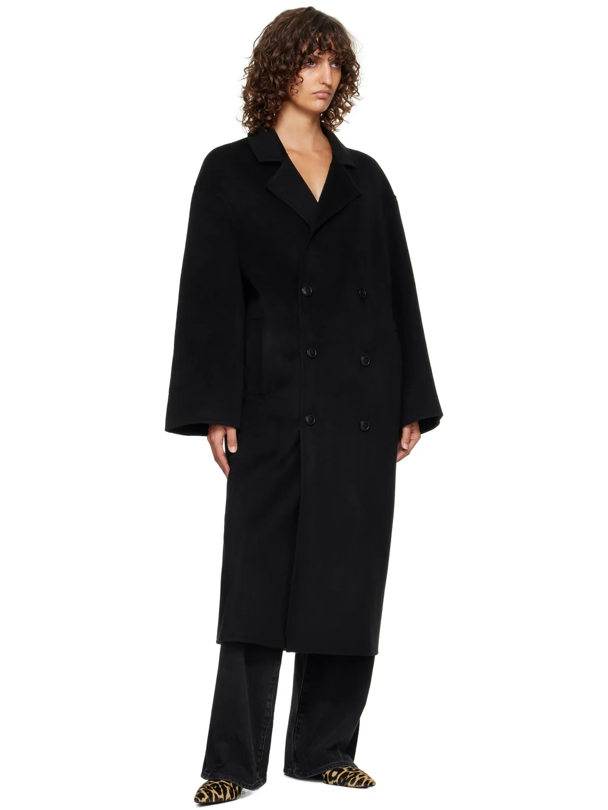 Loulou de Saison Borneo LDS Wool Drap コート - 画像4