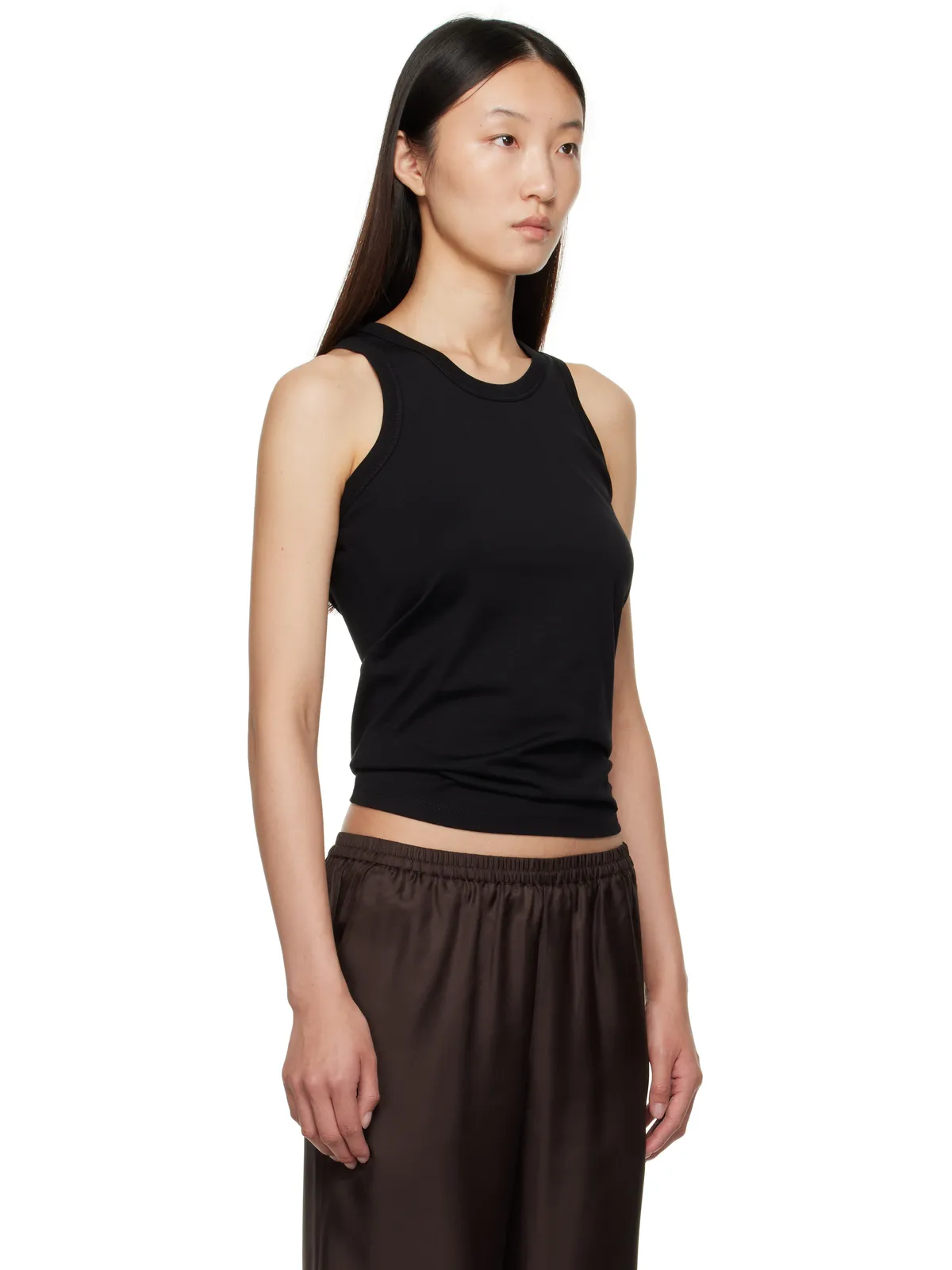 Loulou de Saison Poso LDS コットン タンクトップ - 画像2