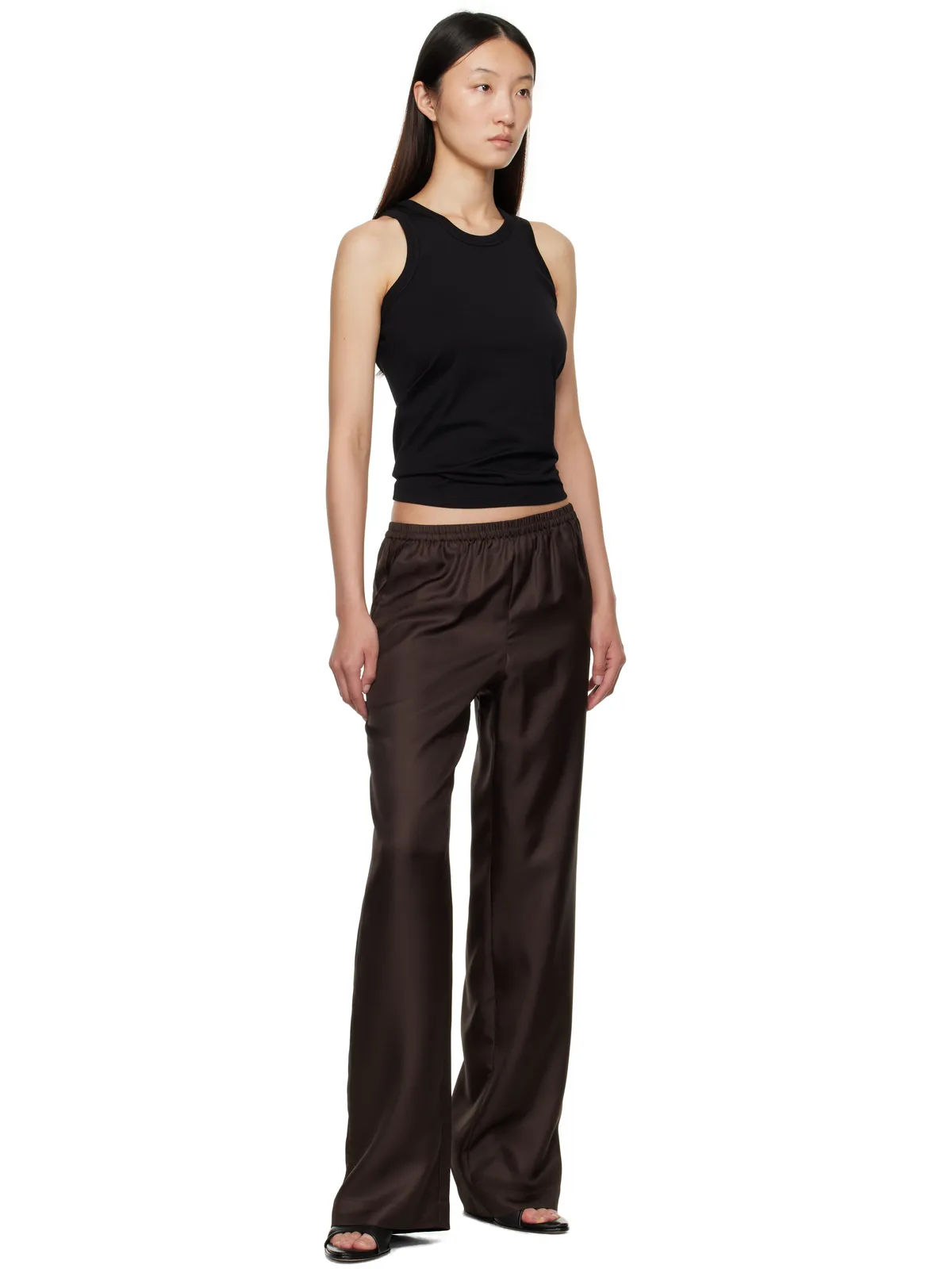 Loulou de Saison Poso LDS コットン タンクトップ - 画像4