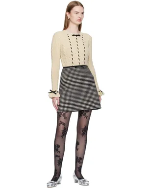 Valentino チェック ミニスカート - サムネイル4