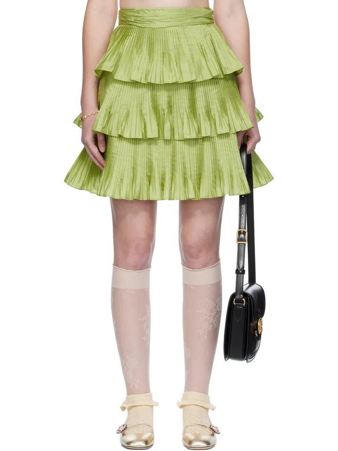 Valentino Valentino タフタ ミディアムスカートの商品画像