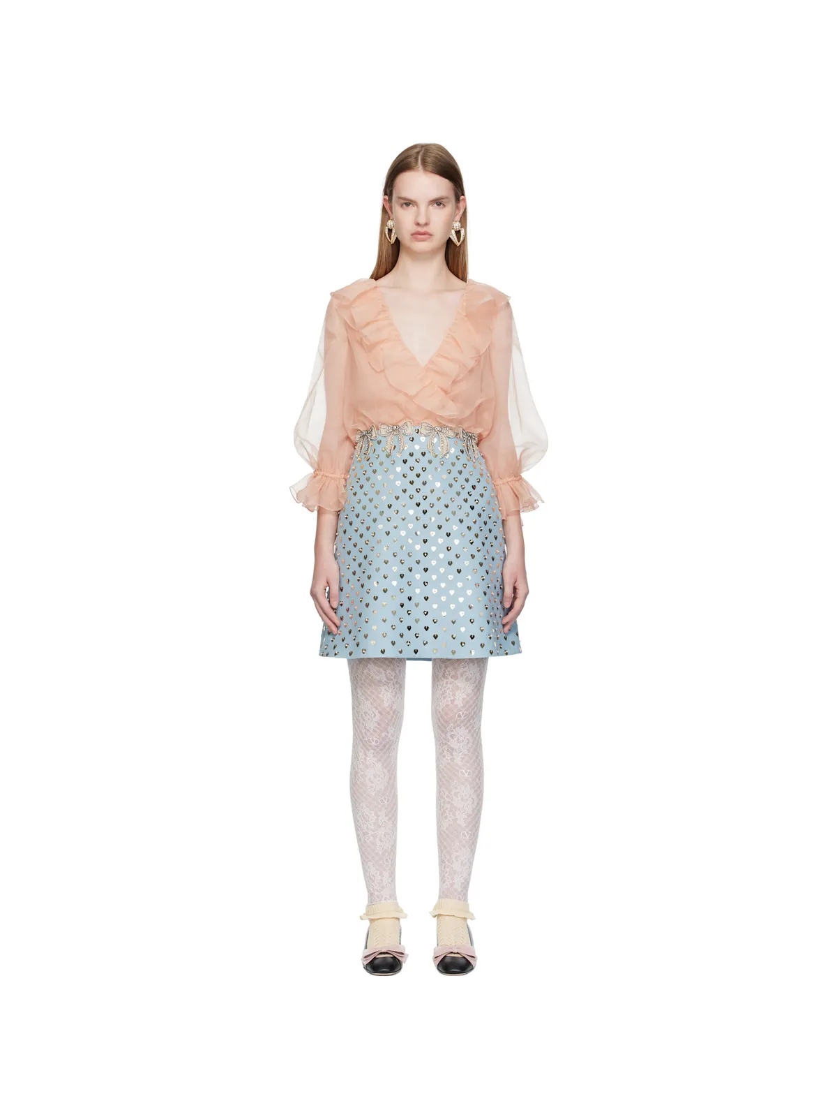 Valentino スパンコール ミニワンピース - 画像1
