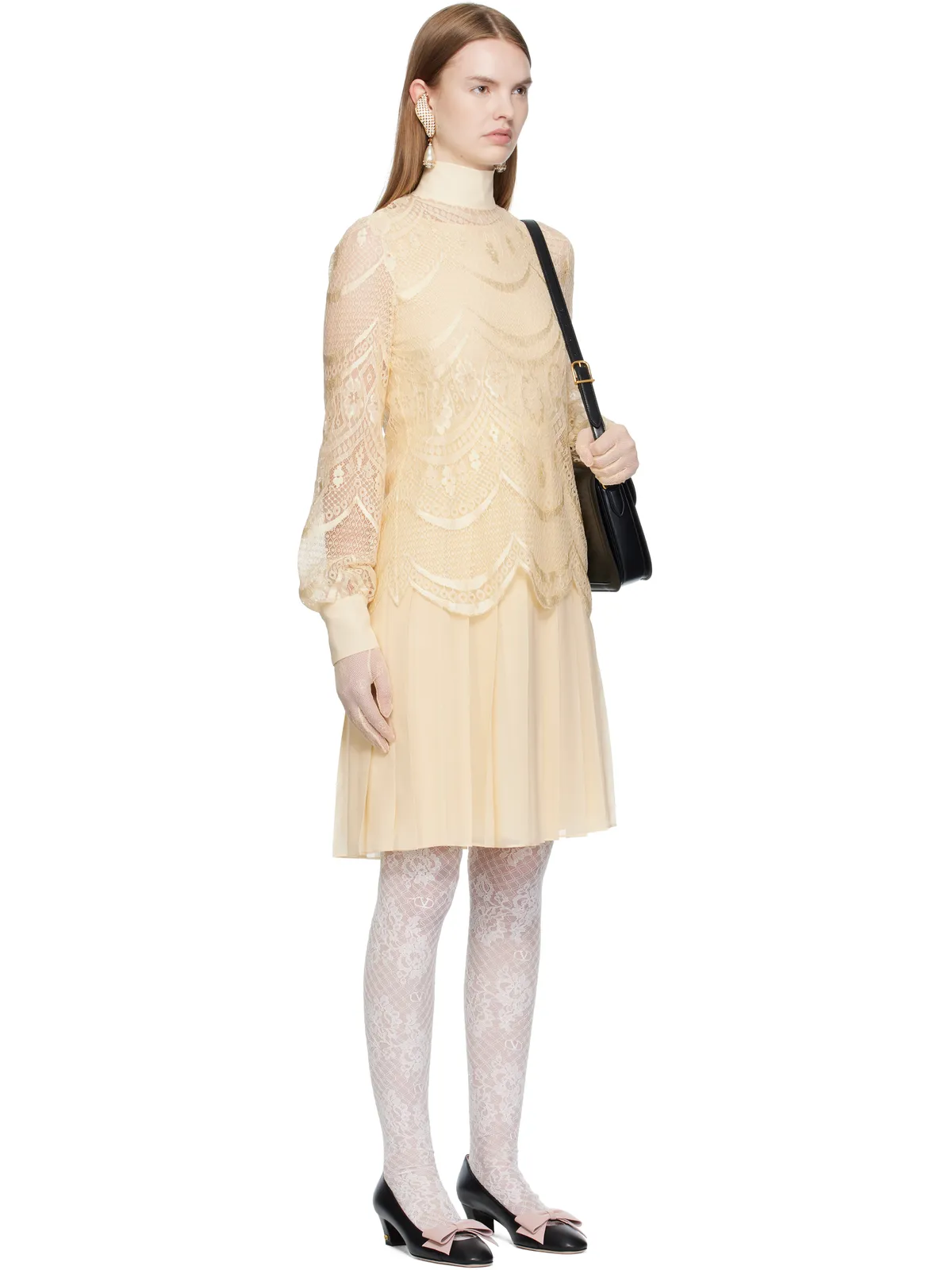 Valentino レイヤード ミディアムワンピース - 画像2
