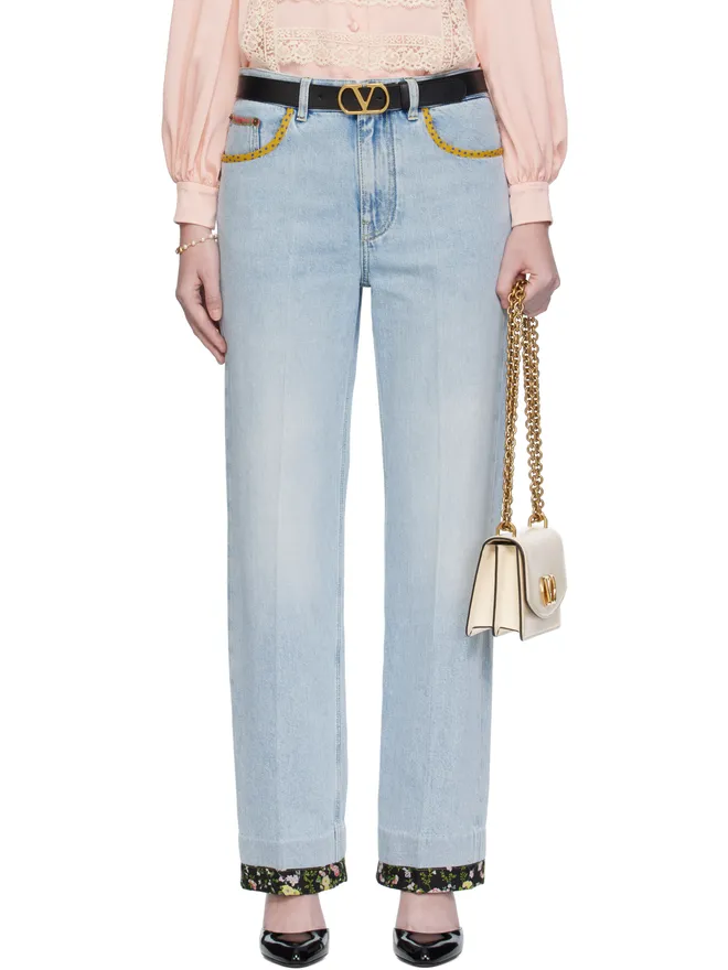Valentino Valentino エンブロイダリー デニム ジーンズの商品画像