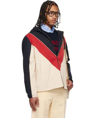 Valentino VLogo Patch フード付き ウインドブレーカー ジャケット - サムネイル2