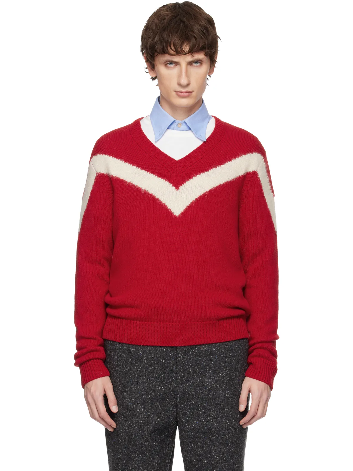 Valentino VLogo ウール リボン セーター - 画像1
