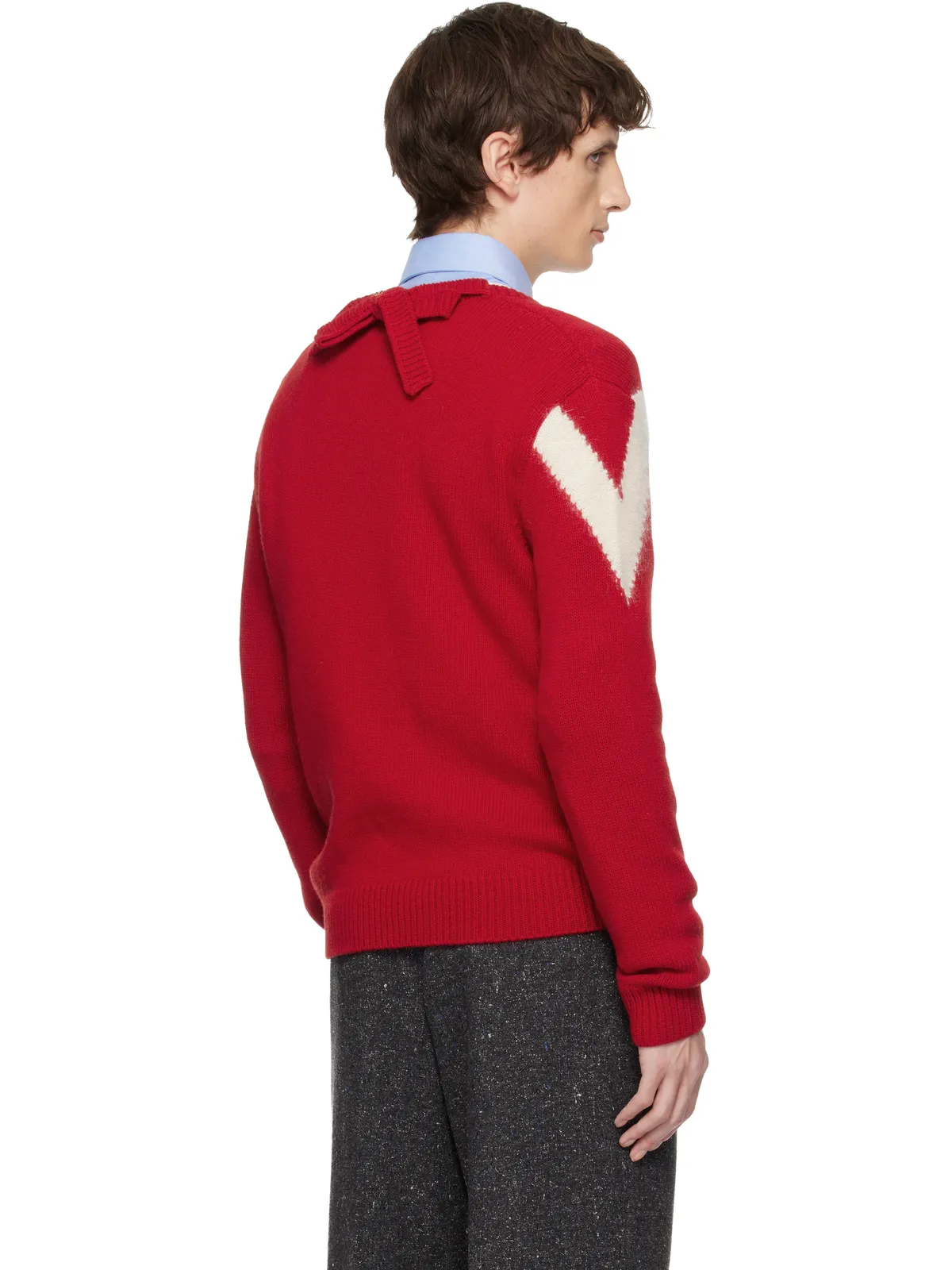 Valentino VLogo ウール リボン セーター - 画像3