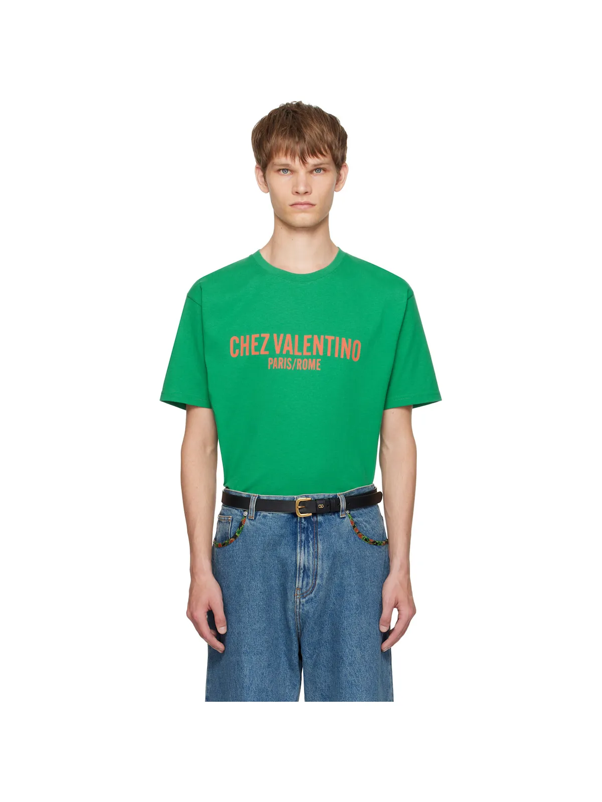 Valentino 'Chez Valentino' プリントTシャツ - 画像1