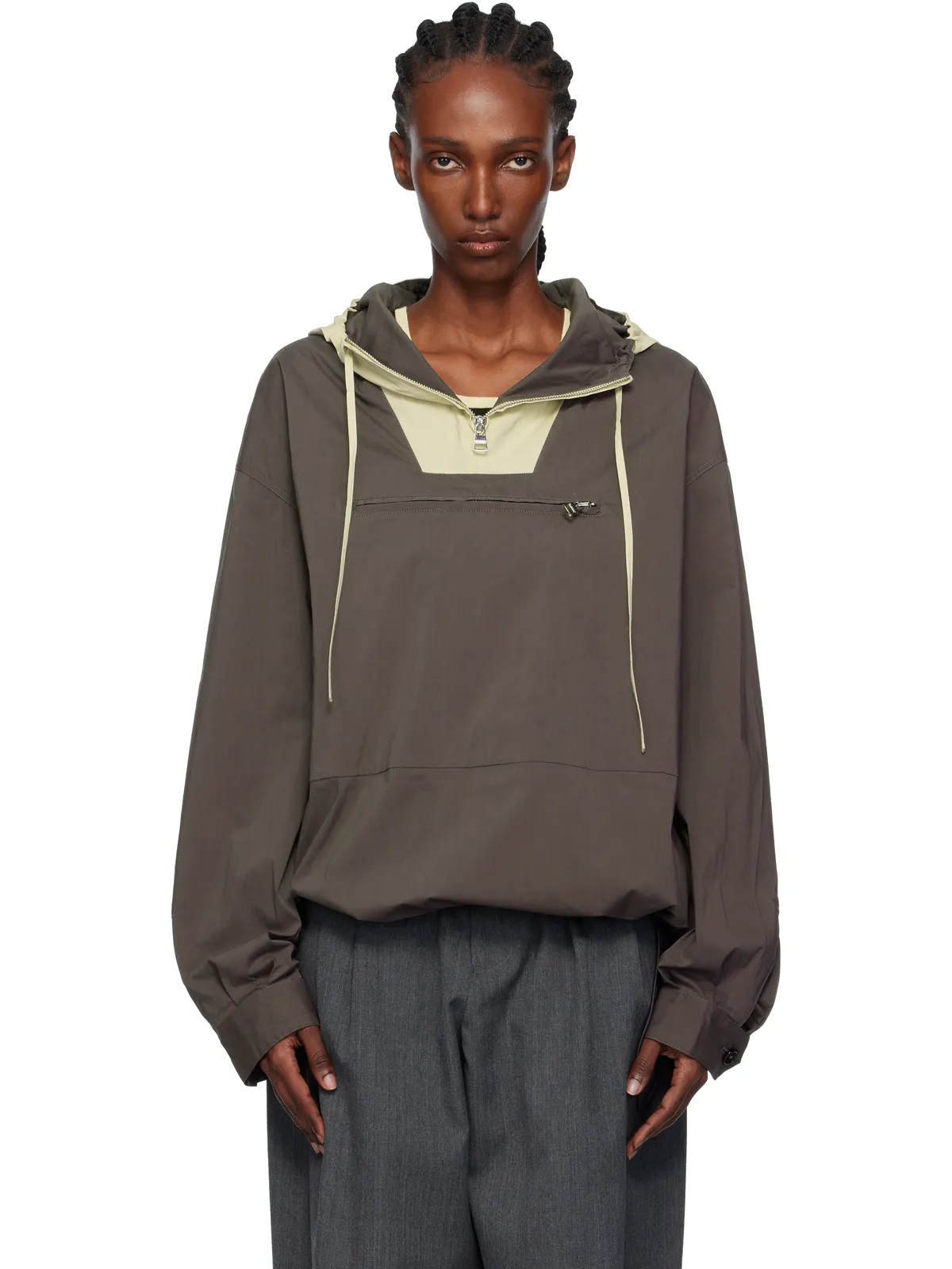 JW Anderson Contrast Hood アノラック - 画像1