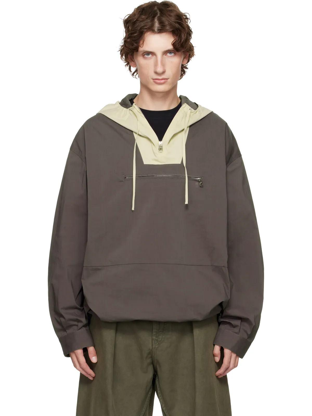 JW Anderson コントラスト フード付きジャケット - 画像1