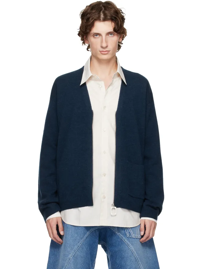 JW Anderson JW Anderson Vネック ジップアップカーディガンの商品画像