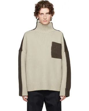 JW Anderson Two Tone パッチポケット タートルネック - サムネイル1