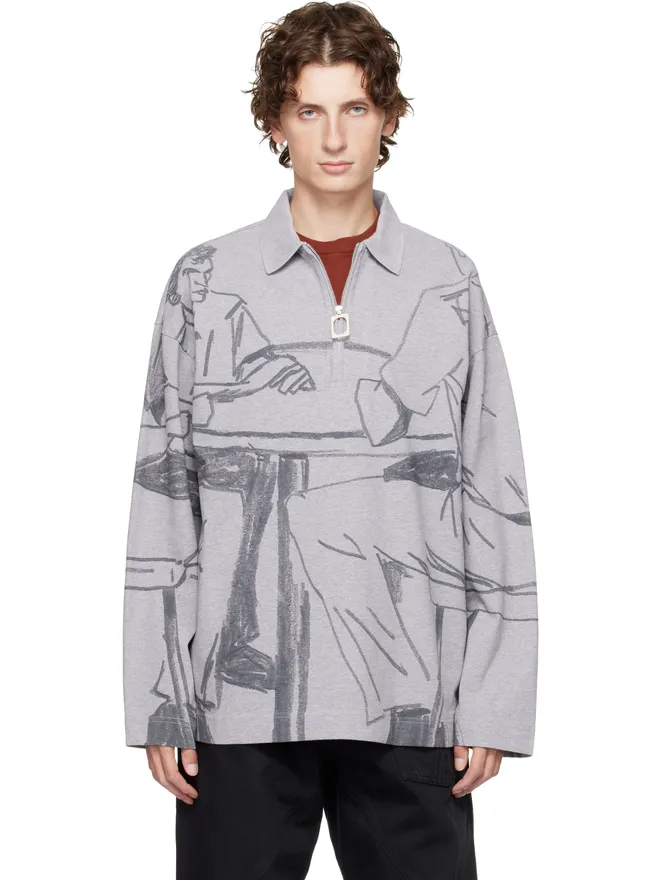 JW Anderson JW Anderson プリント ラガーシャツの商品画像