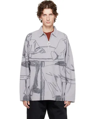JW Anderson プリント ラガーシャツ - サムネイル1