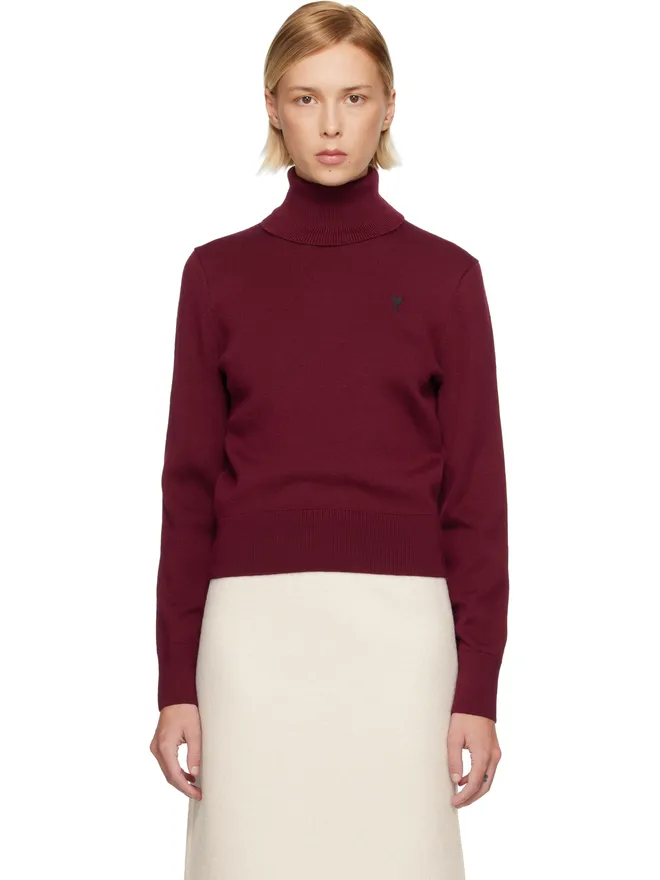 AMI Paris AMI Paris Ami de Coeur ウール タートルネックの商品画像