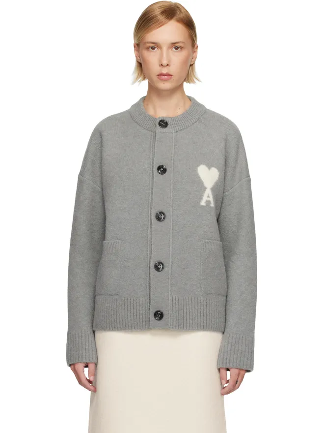 AMI Paris AMI Paris Ami de Coeur アルパカ カーディガンの商品画像