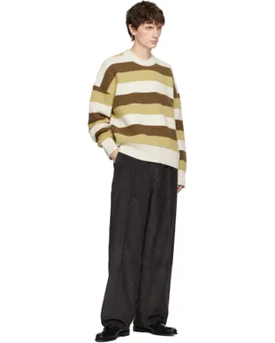 AMI Paris コットン ラージ フィット トラウザーズ - サムネイル4