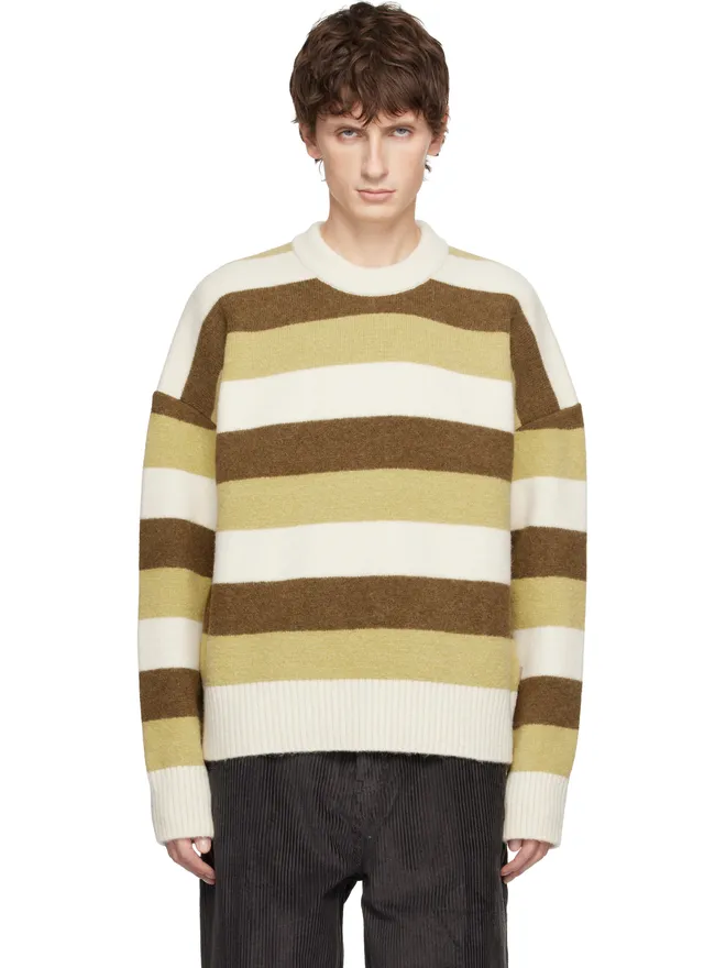 AMI Paris AMI Paris アルパカ ボーダー クルーネックセーターの商品画像