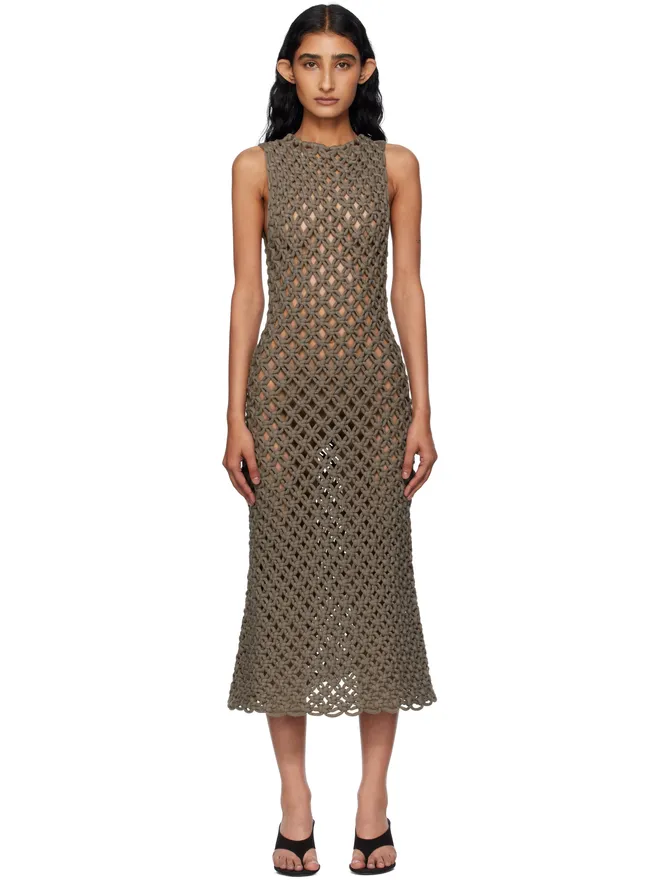ALAÏA ALAÏA ハンドノット ミディアムドレスの商品画像