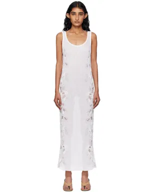 ALAÏA ギピュールレース フラワー ミディアムドレス - サムネイル1