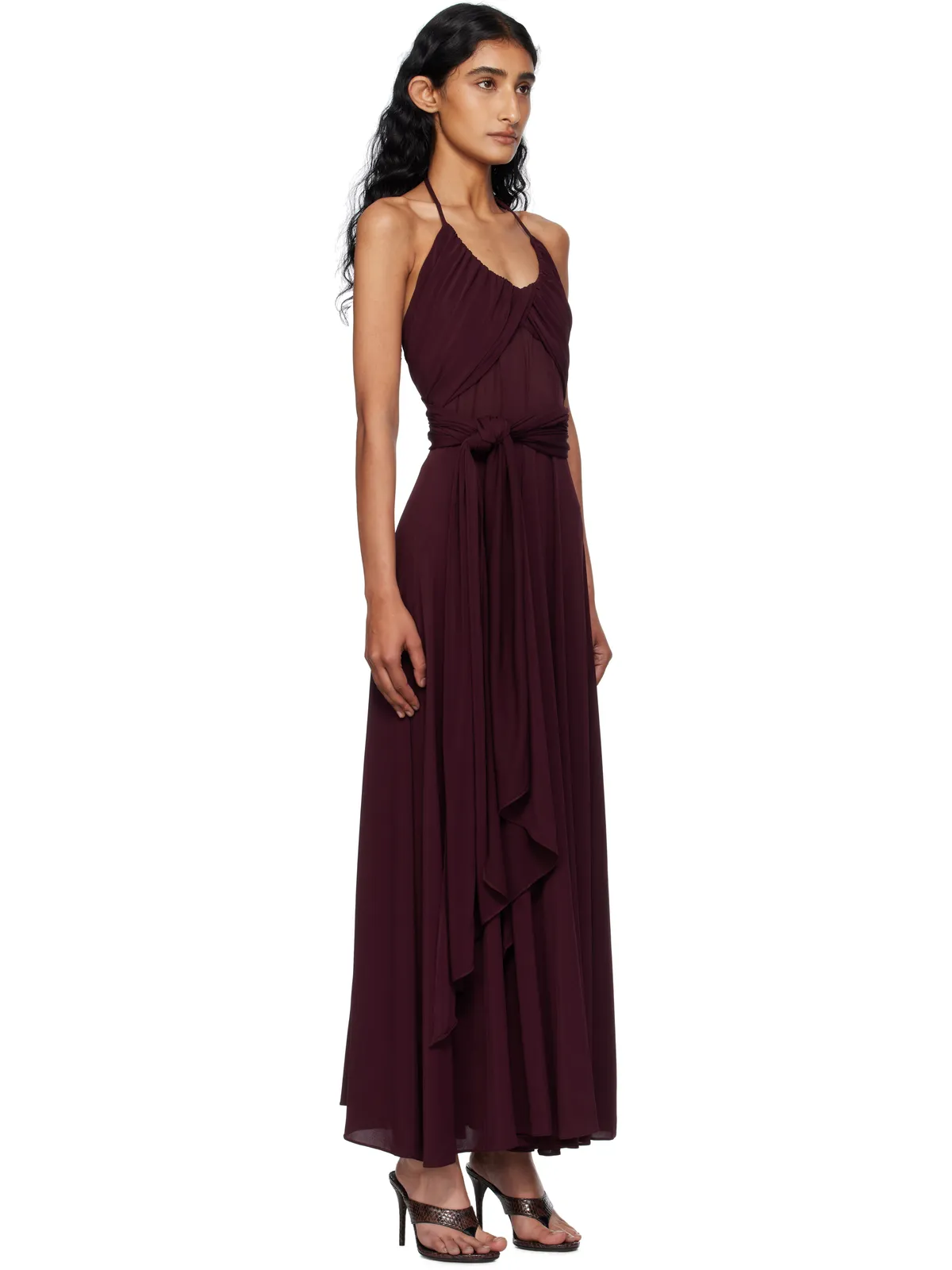 ALAÏA Soft Jersey Cross マキシドレス - 画像2