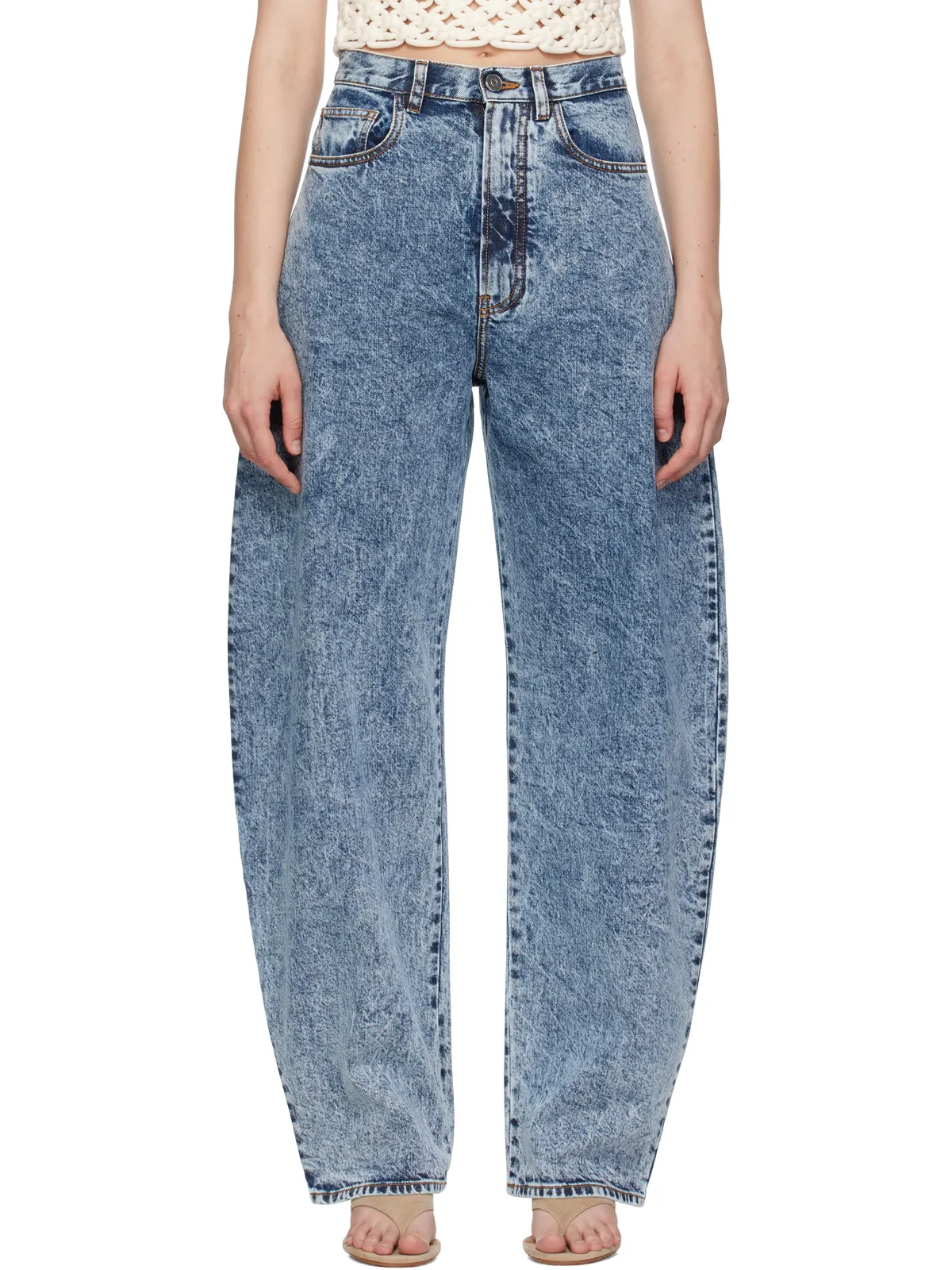 ALAÏA ハイウエスト ラウンド ジーンズ - 画像1