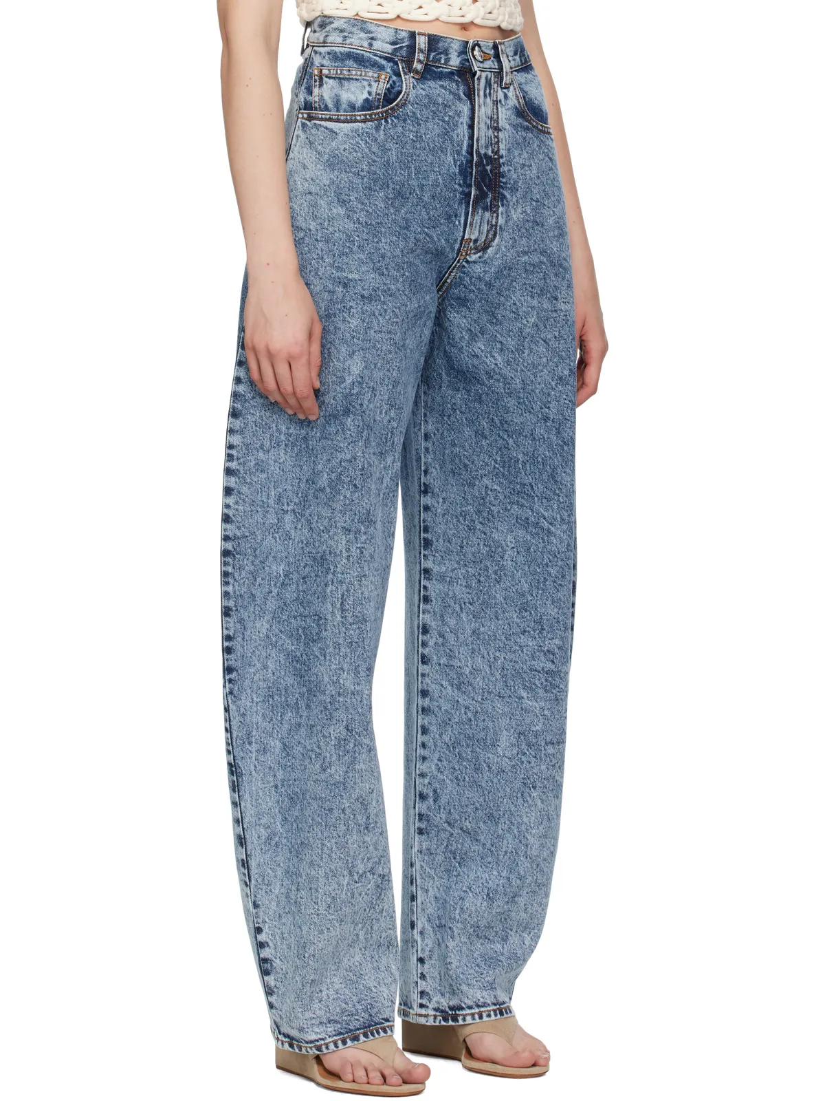 ALAÏA ハイウエスト ラウンド ジーンズ - 画像2