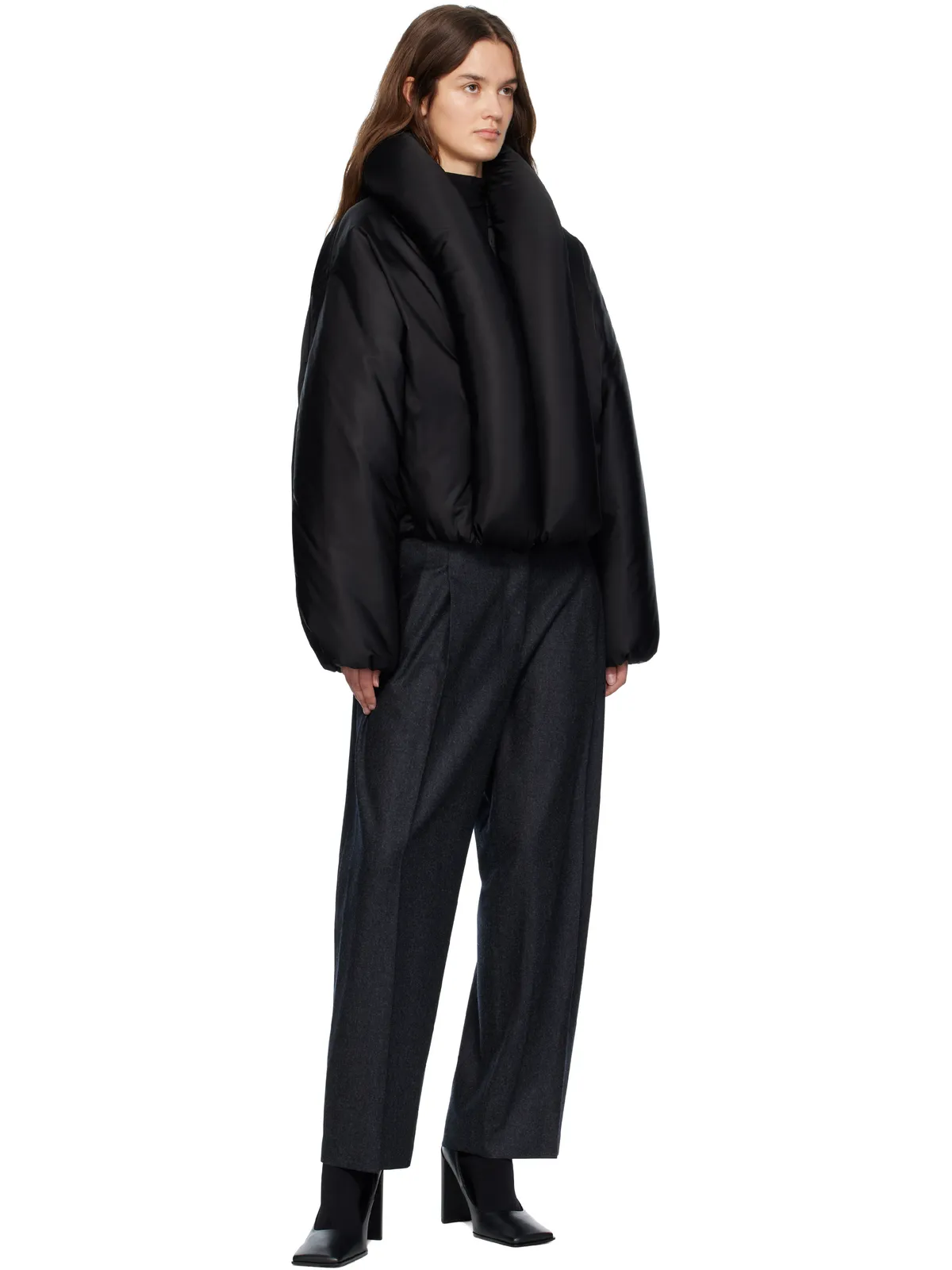 ALAÏA タフタ パデッド ボンバージャケット - 画像4