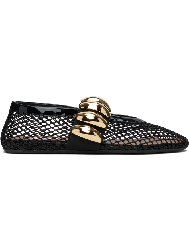 ALAÏA ALAÏA Jewel フィッシュネット フラットシューズの商品画像