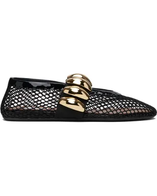 ALAÏA Jewel フィッシュネット フラットシューズ - サムネイル1