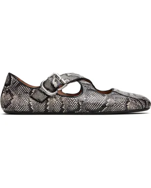 ALAÏA Criss Cross Snake フラットシューズ - サムネイル1