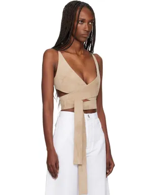 ALAÏA クリスクロス スエード トップス - サムネイル2