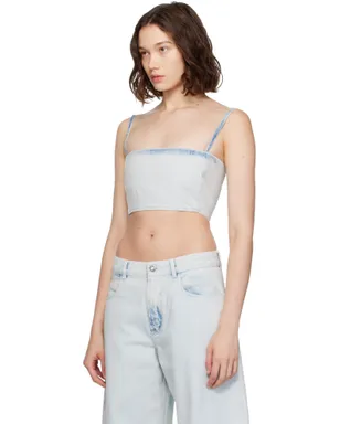 ALAÏA デニム ビスチェ トップス - サムネイル4